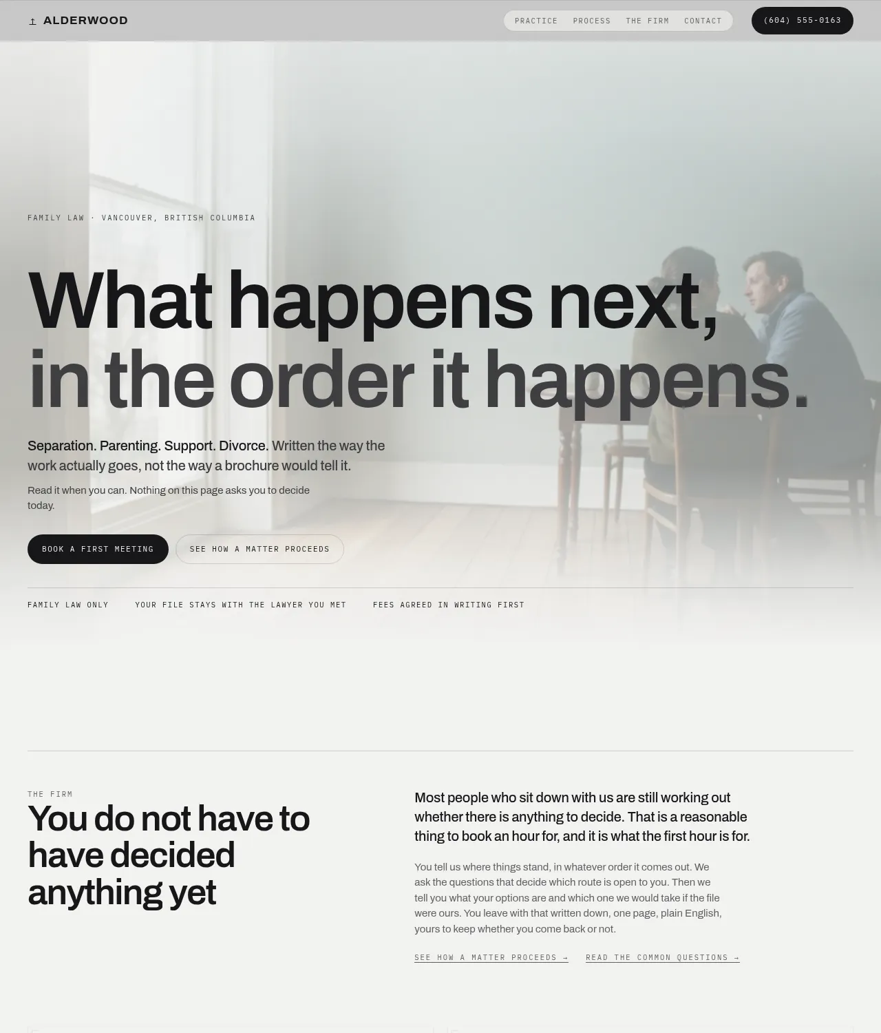 Alderwood Family Law, a concept build